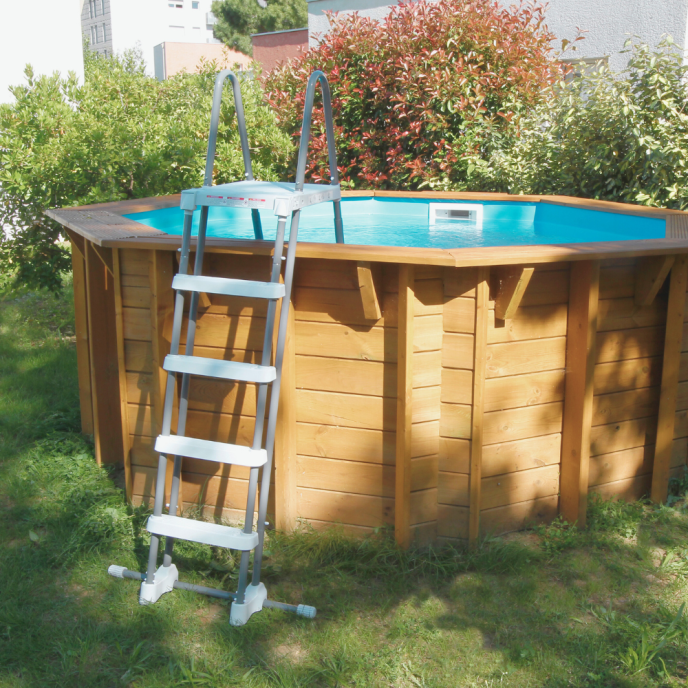 Piscine bois Sunwater - Ø 360 x H 120 cm (Filtre à sable)