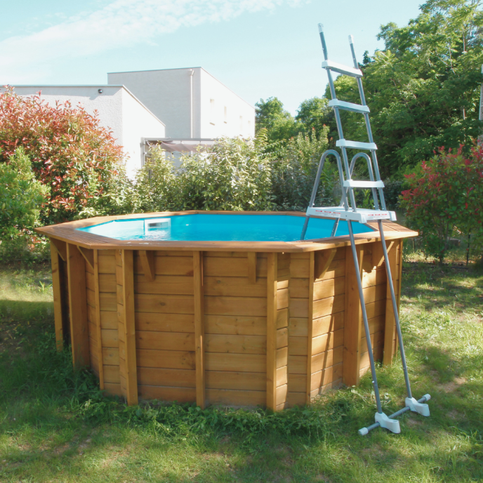 Piscine bois Sunwater - Ø 360 x H 120 cm (Filtre à sable)
