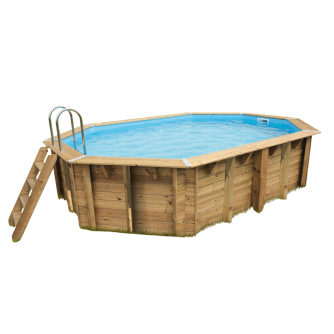 Piscine Ubbink bois Azura - 300 x 400 x H 120 cm (Filtre à sable)