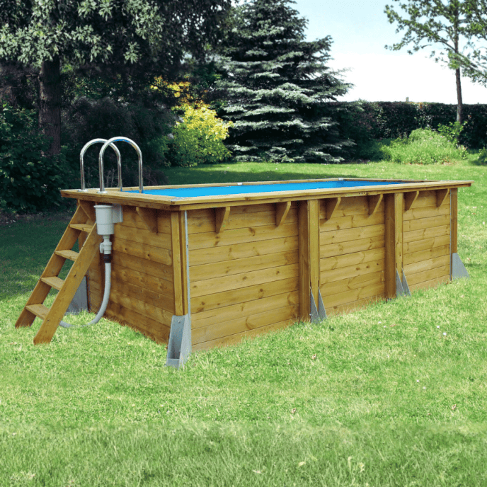 Piscine bois Azura - 400 x 200 x H 126 cm (Filtre à sable)