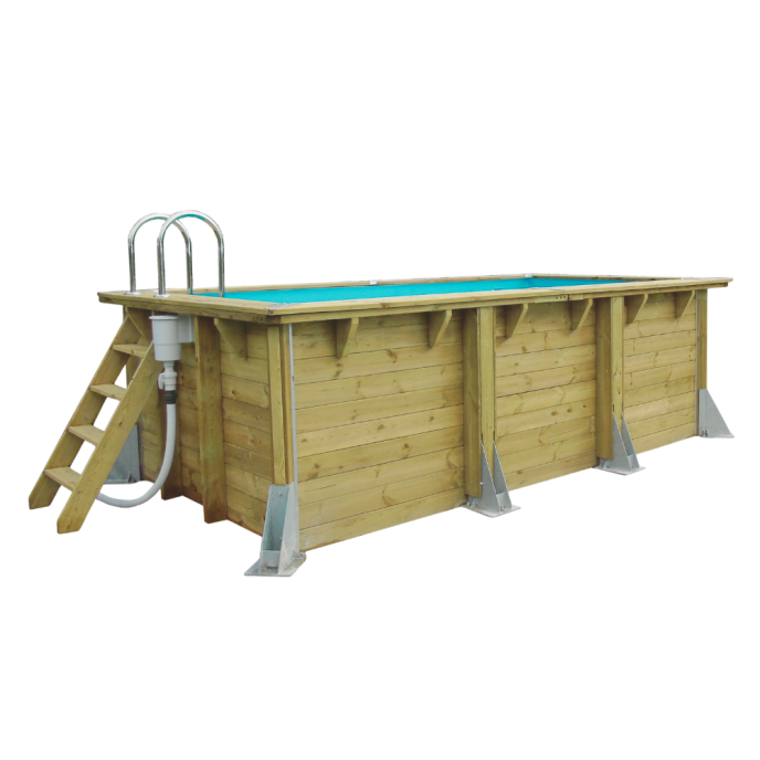 Piscine bois Azura - 400 x 200 x H 126 cm (Filtre à sable)