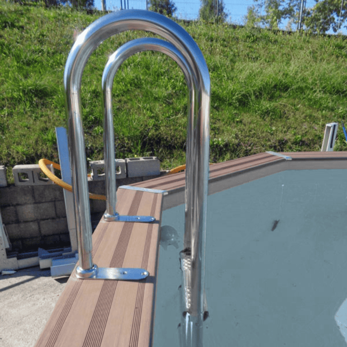 Piscine ovale composite 664 x 386 x H124 cm