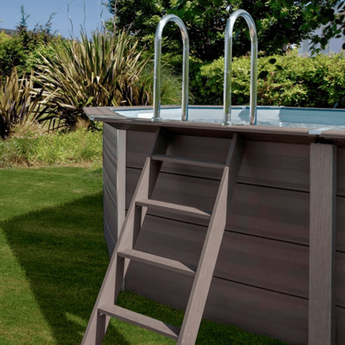 Piscine ovale composite 664 x 386 x H124 cm