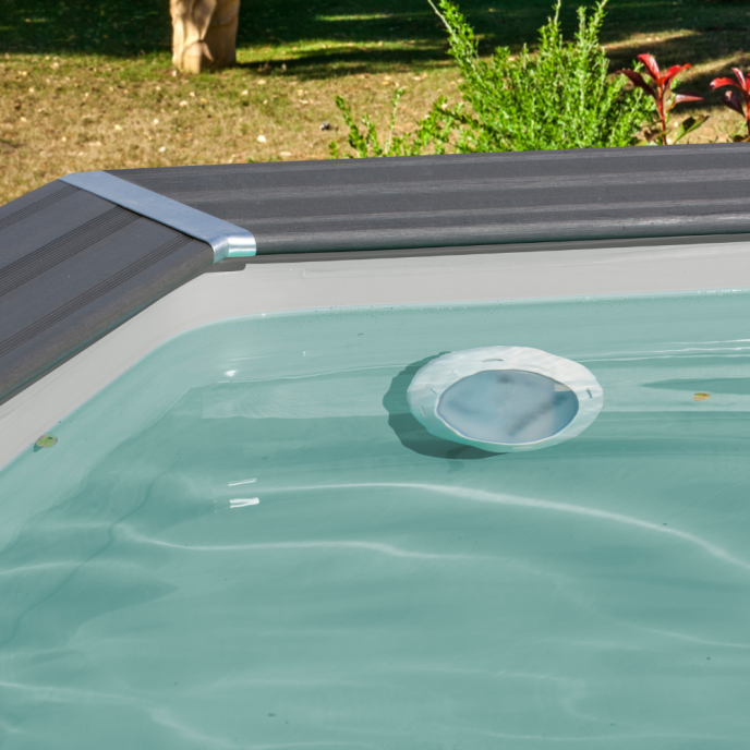 Piscine ovale composite 664 x 386 x H124 cm