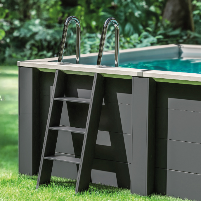 Piscine Gre composite rectangle - 595 x 315 x H126 cm (Filtre à sable)