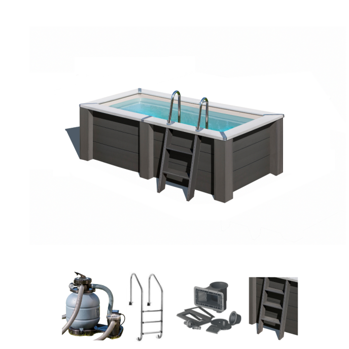 GRE Piscine composite rectange 315 x 175 x H96 cm