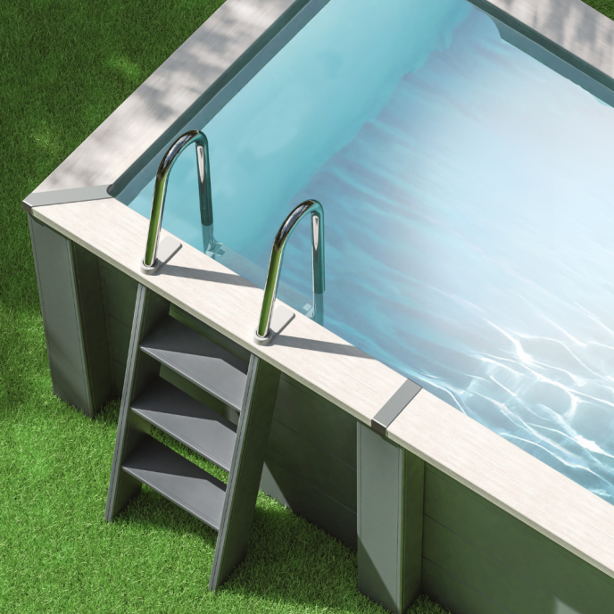 GRE Piscine composite rectange 315 x 175 x H96 cm