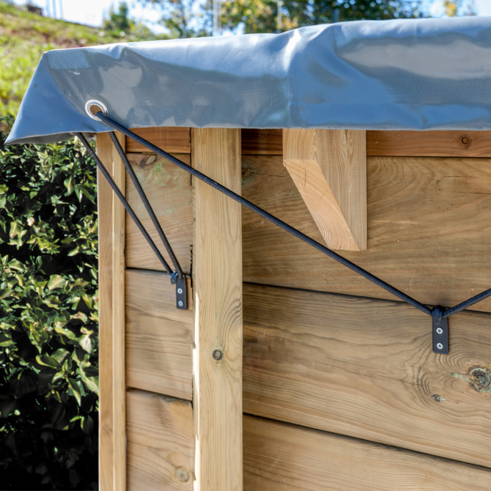 Bâche d'hivernage Gre pour piscine Bambu 2 - 535 x 335 cm