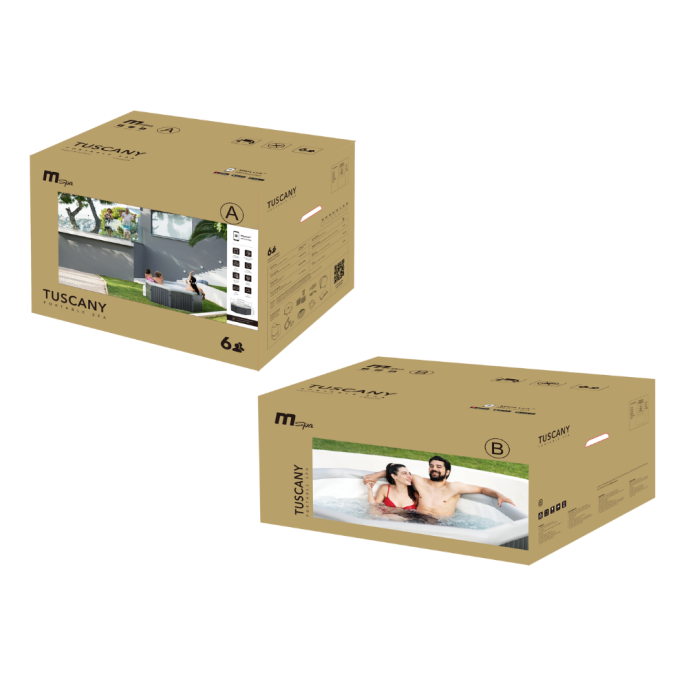 Spa rigide Tuscany MSpa 6 Places Connecté