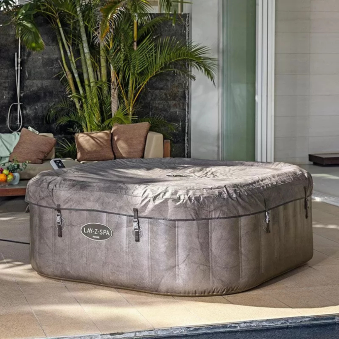 Spa gonflable carré Lay-Z-Spa Rome 4-6 personnes