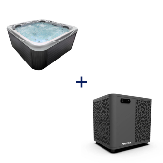 Pack spa rigide Celtic 1 + pompe à chaleur (3 à 5 places)