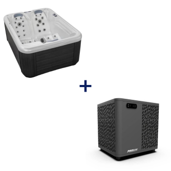 Pack spa rigide Celtic 4 avec pompe à chaleur (3 places)
