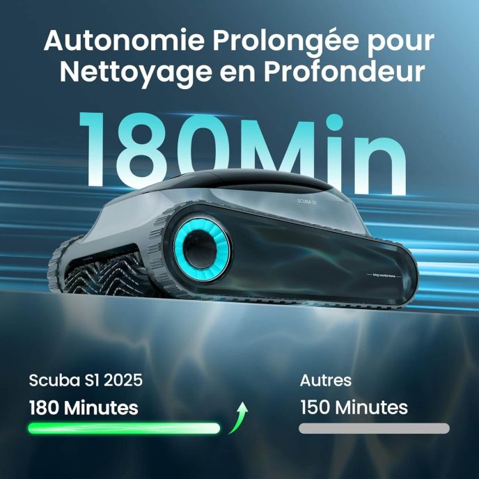 Robot piscine sans fil Aiper Scuba S1 2025