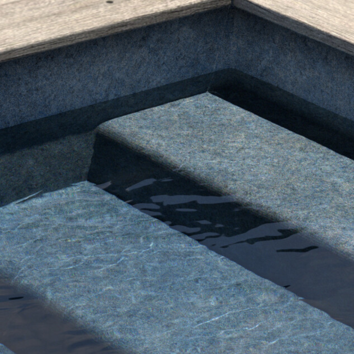 Liner PVC armé Aquasense 180/100e imprimé texturé