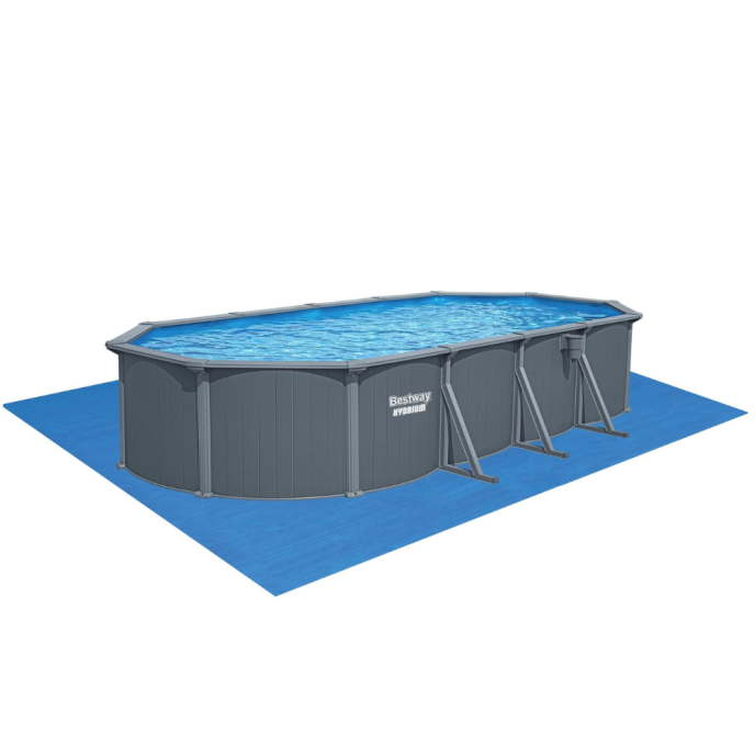 Piscine acier Bestway Hydrium - 739 x 503 x H 130 cm (Filtre à sable)