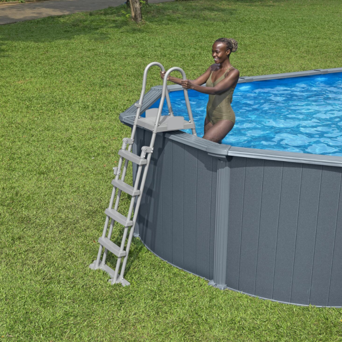 Piscine acier Bestway Hydrium - 739 x 503 x H 130 cm (Filtre à sable)