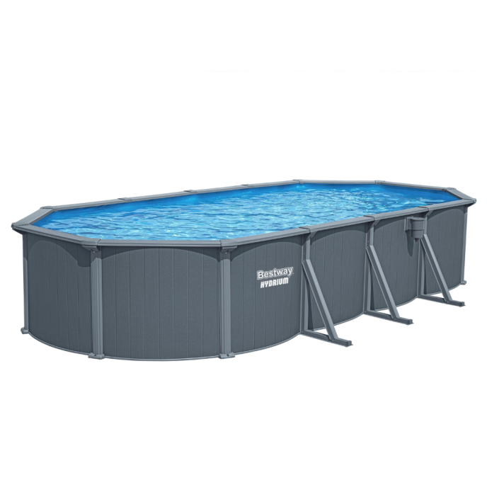 Piscine acier Bestway Hydrium - 739 x 503 x H 130 cm (Filtre à sable)