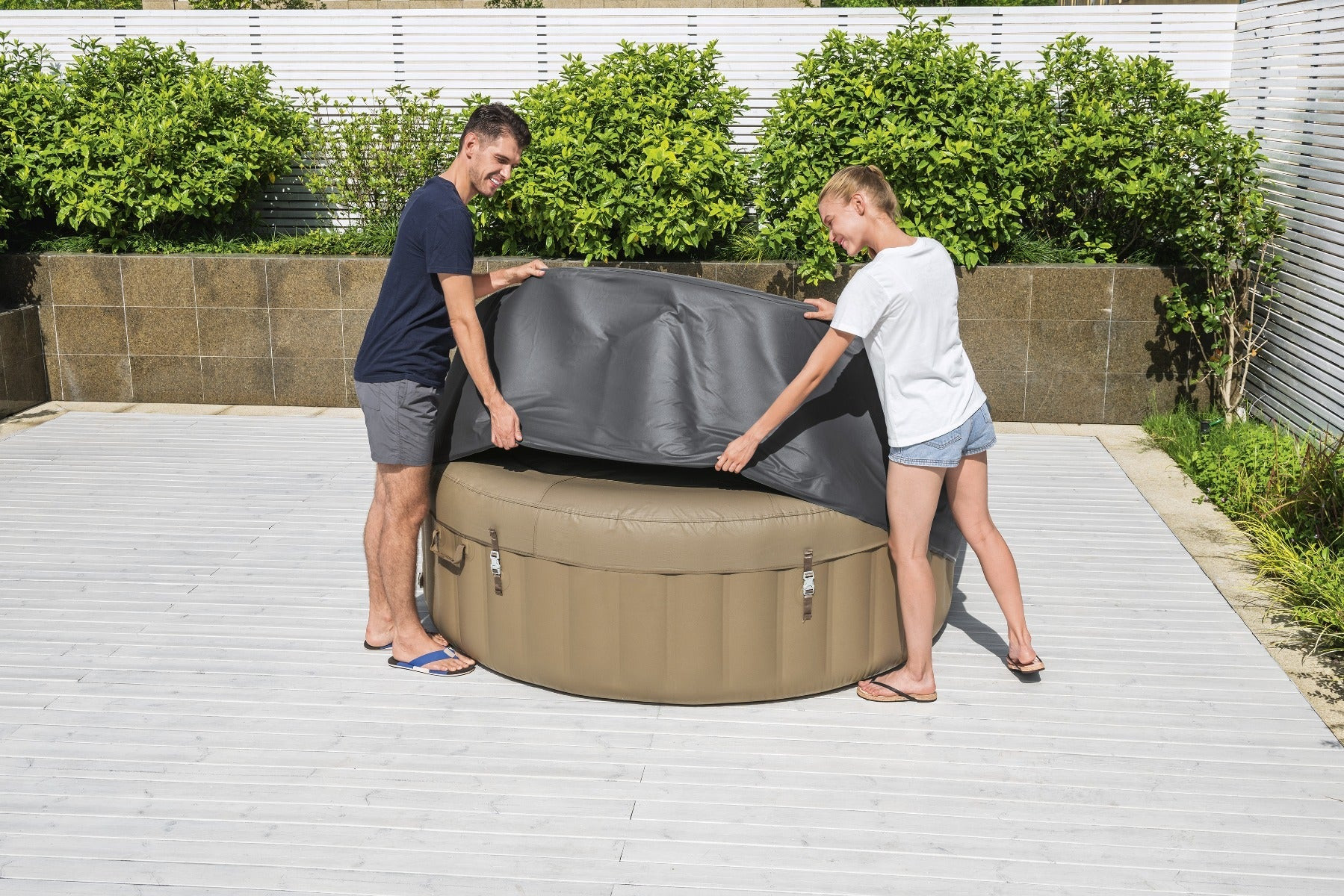 Couverture thermique pour spa rond Bestway 2,16m x 80cm