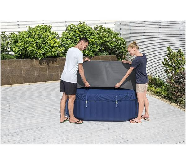 Couverture thermique pour spa carré Bestway 1,80m x 1,80m x 71cm