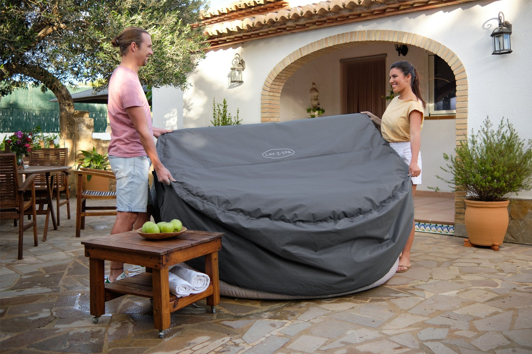 Couverture thermique pour spa rond Bestway 2,16m x 80cm