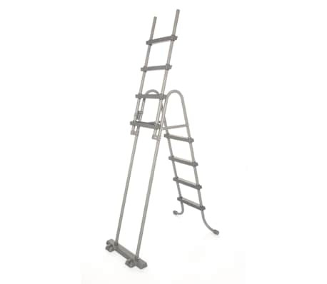 Echelle de sécurité 2 x 4 marches pour piscine hauteur 122 cm