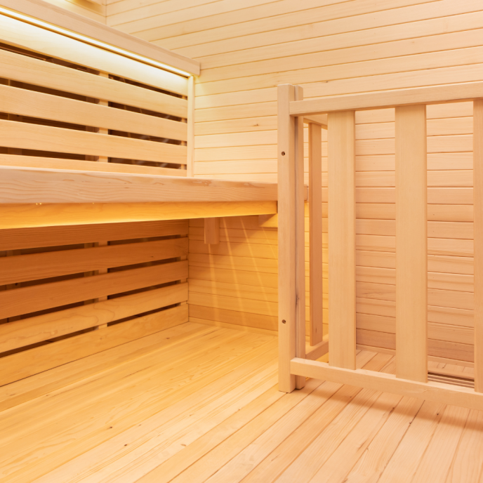 Sauna Traditionnel Sense Angulaire 3 places Pack complet