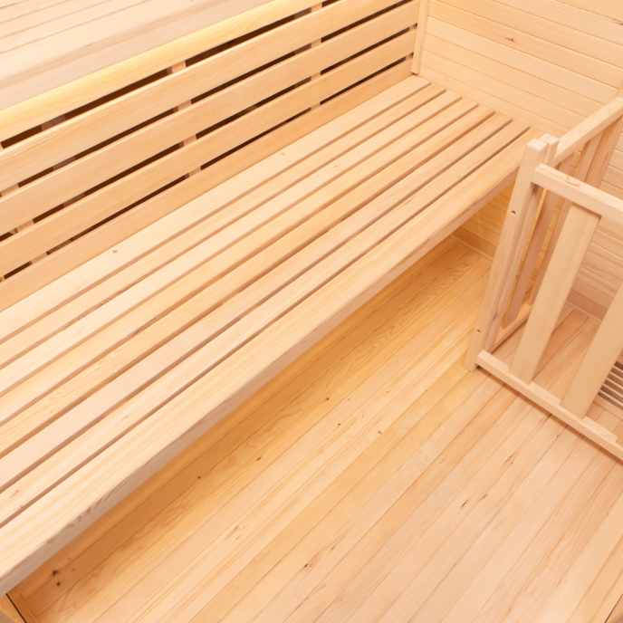 Sauna Traditionnel Sense Angulaire 3 places Pack complet