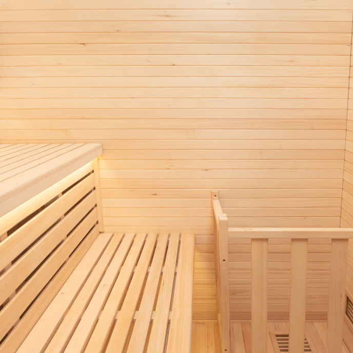 Sauna Traditionnel Sense Angulaire 3 places Pack complet