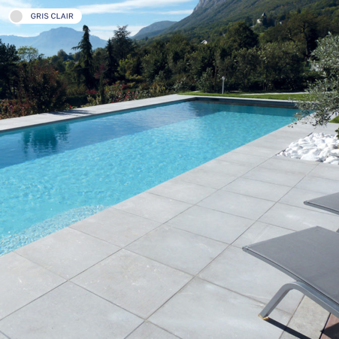 Liner piscine 75/100ème Standard Gris clair