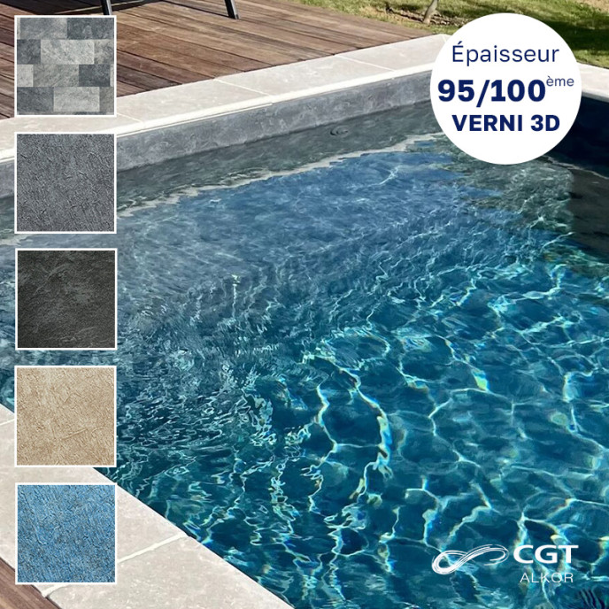 Liner piscine sur-mesure Imprimé 95/100ème VERNI 3D