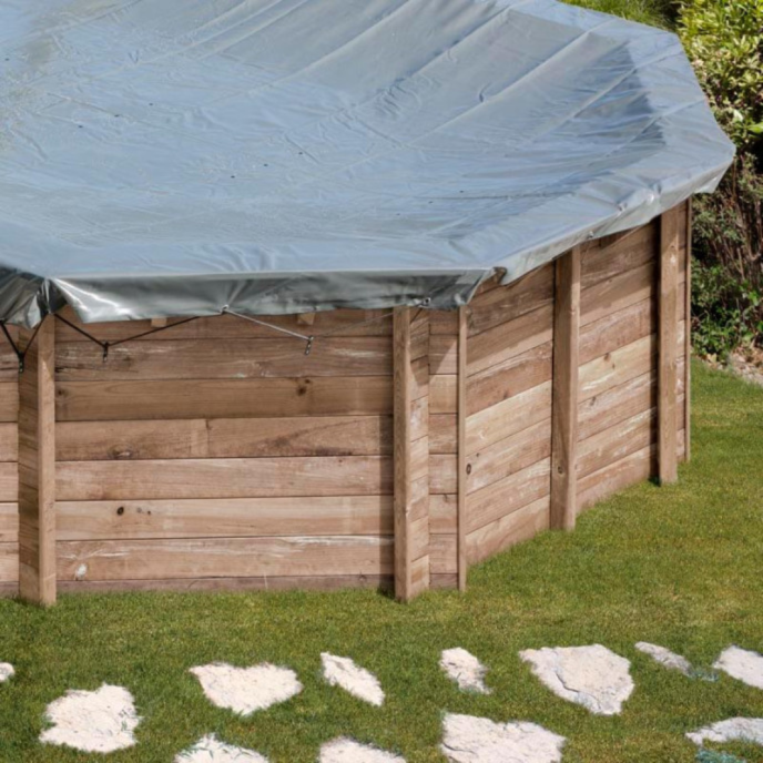 Bâche à bulles 180 microns pour piscine bois Ø511 cm - Sunbay