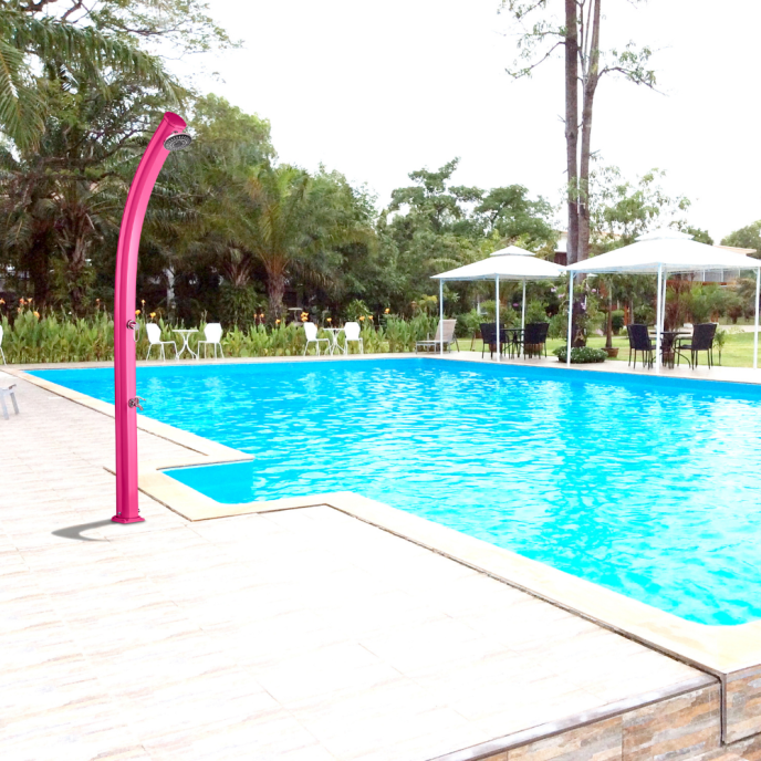 Douche solaire Formidra Jolly 25L - Aluminium Rose