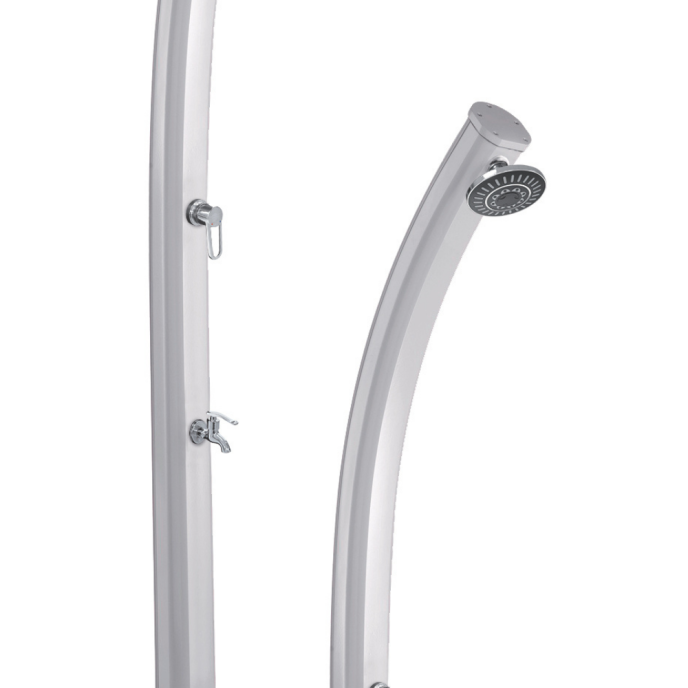 Douche solaire JOLLY 33L en aluminium peinture Inox