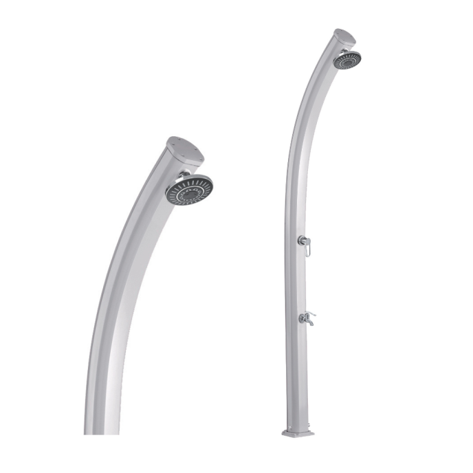 Douche solaire Formidra Jolly 25L - Aluminium Blanc inox