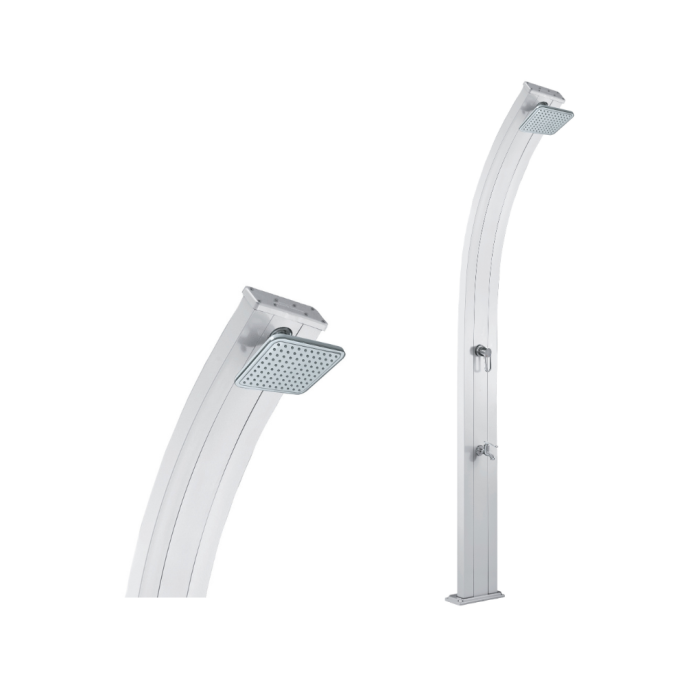 Douche solaire Formidra Spring 30L - Aluminium Blanc inox