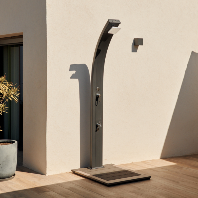 Douche solaire Formidra Spring 30L - Aluminium Blanc inox