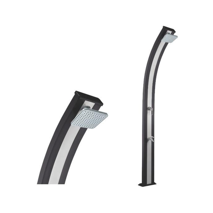 Douche solaire Formidra Spring 30L - Aluminium Anthracite / Inox