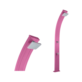 Douche Solaire Spring 30L en aluminium Rose