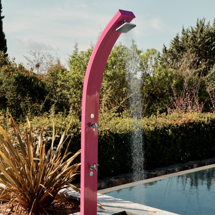 Douche solaire Formidra Spring 30L - Aluminium Rose