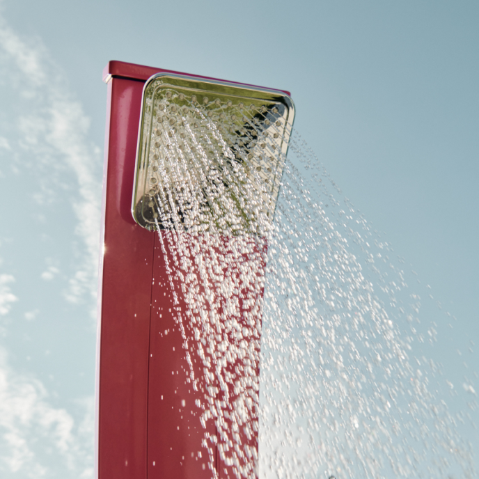 Douche solaire Formidra Spring 30L - Aluminium Rose