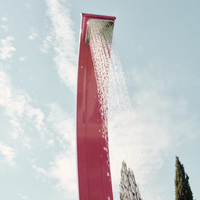 Douche solaire Formidra Spring 30L - Aluminium Rose