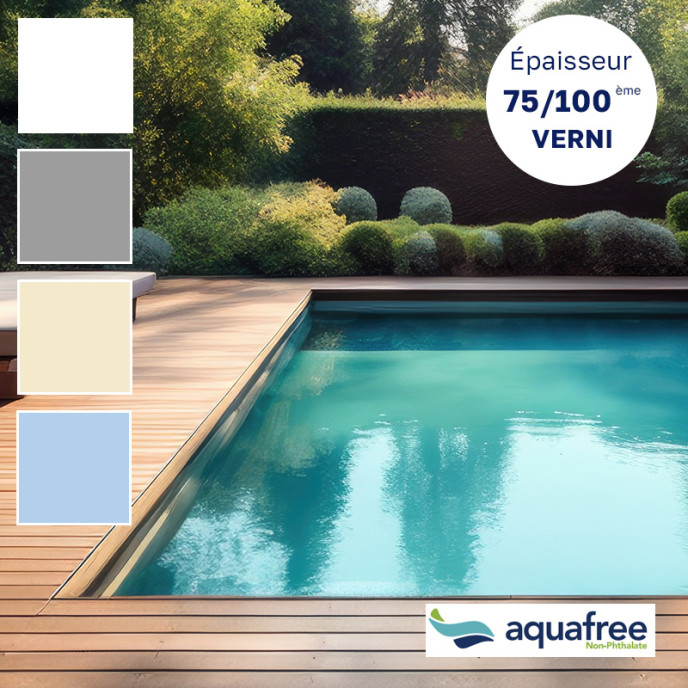 Liner piscine sur-mesure 75/100ème Aquafree VERNI (Sans Phtalates)