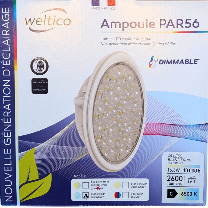 Ampoule LED Blanche 16,6 W 48 LEDS PAR56
