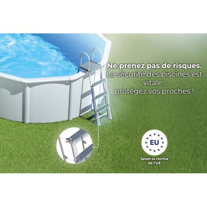 Piscine Gre acier ronde Bora Bora Ø 320 x H 122 cm (Filtre à cartouche)
