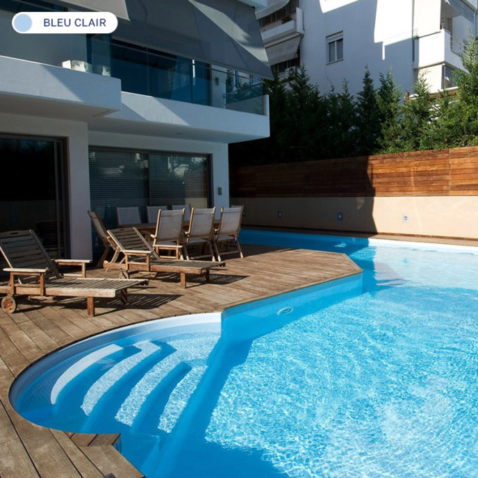 Liner PVC armé uni standard ALKORPLAN Bleu Clair