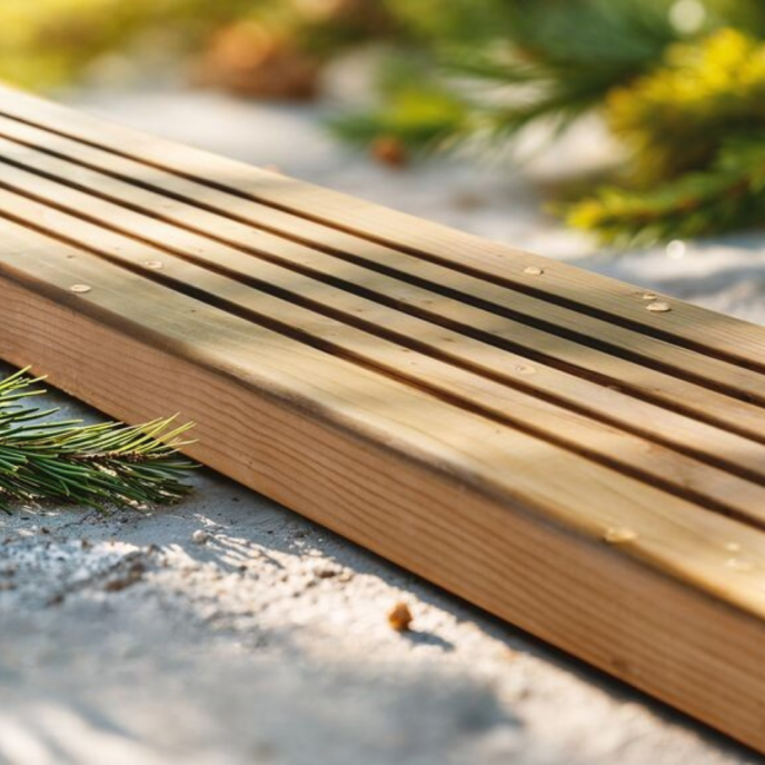 Piscine Gre bois Avocado - 656 x 456 x H 131 cm (Filtre à sable)