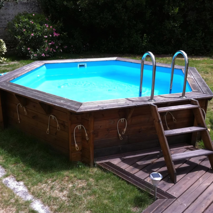 Piscine Ubbink bois Ubbink Azura - Ø 410 x H 120 cm (Filtre à sable)