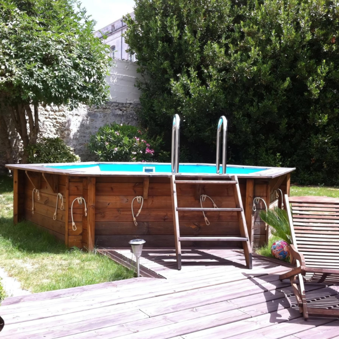 Piscine Ubbink bois Ubbink Azura - Ø 410 x H 120 cm (Filtre à sable)