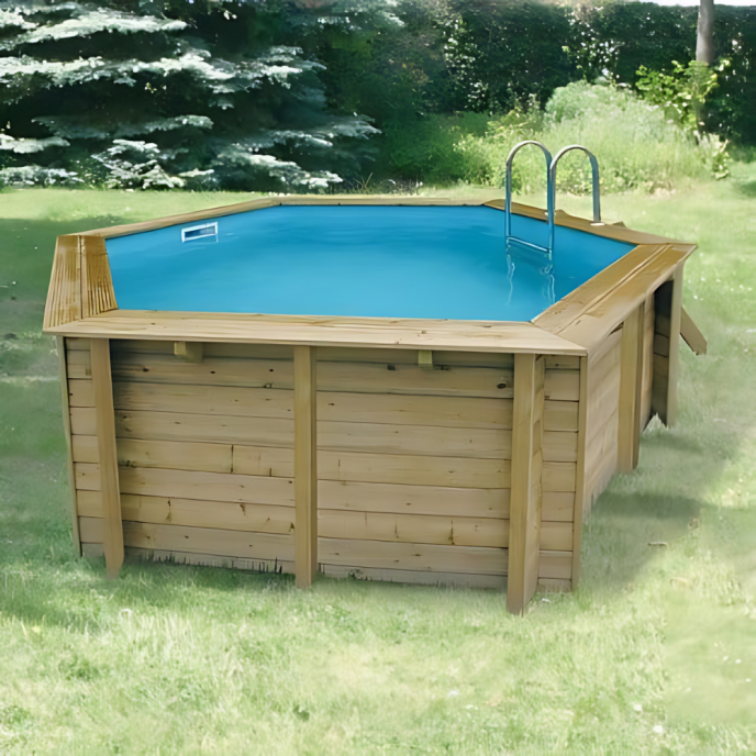 Piscine Ubbink bois Ubbink Azura - Ø 410 x H 120 cm (Filtre à sable)
