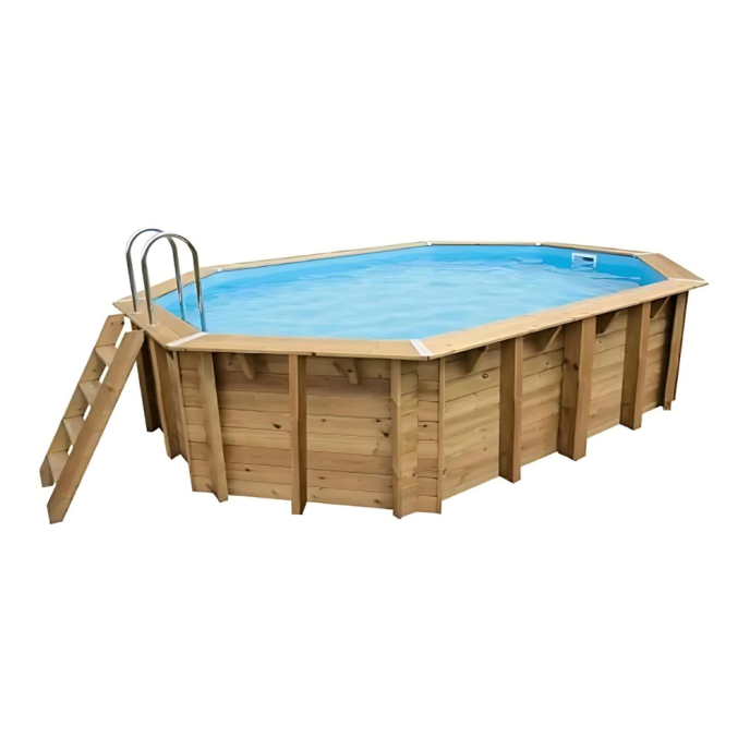 Piscine Ubbink bois Sunwater - 300 x 490 x H 120 cm (Filtre à sable)